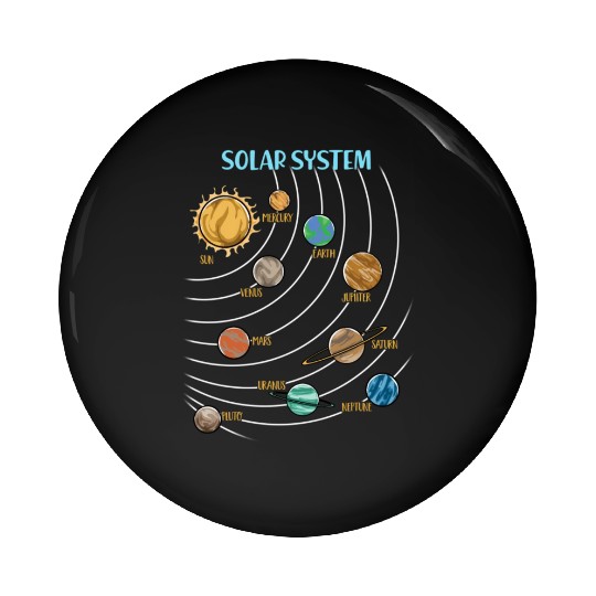 Our Solar System Science Education Pin Buttons