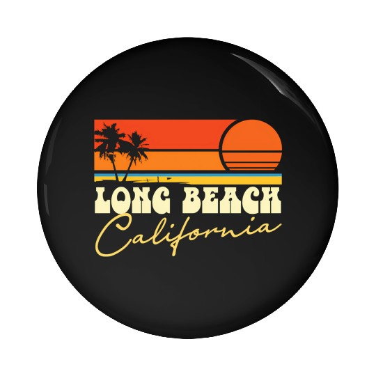 Long Beach California Pin Buttons