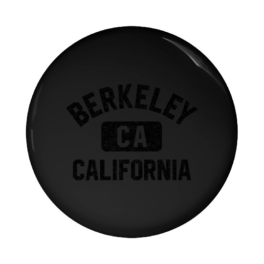 Berkeley Ca California Gym Style Gray W Distress Pin Buttons
