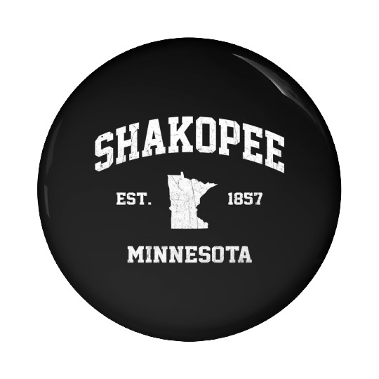 Shakopee Minnesota Mn State Athletic Style Pin Buttons