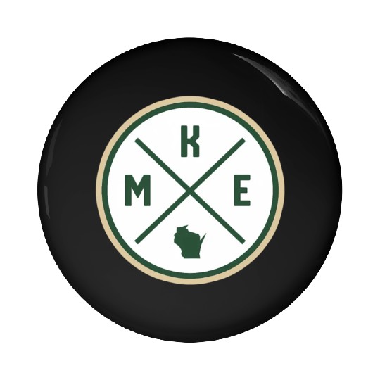 Milwaukee Circle Patch Green Pin Buttons