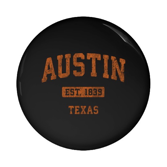 Austin Texas Tx Athletic Sports Pin Buttons