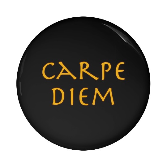 Carpe Diem Happiness Inration For Busy People Pin Buttons