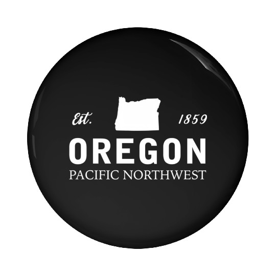 Oregon Est 1859 Pacific Northwest Us Flag Pin Buttons
