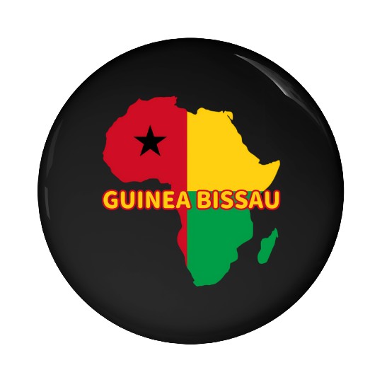Guinea-Bissau Bissau-Guinean Pride Flag Map Pin Buttons