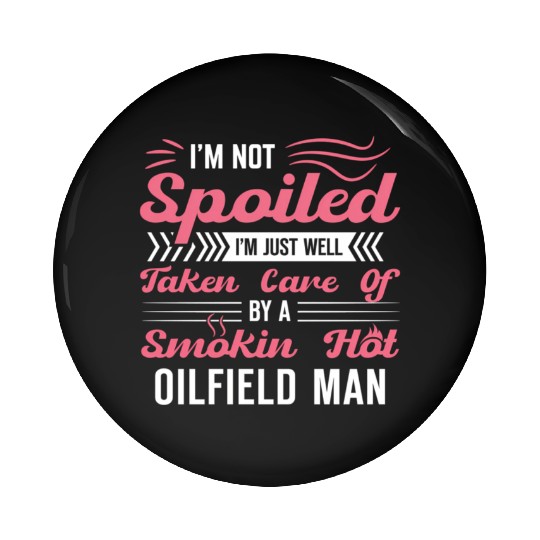 Oilfield Oil Rig Worker Pin Buttons