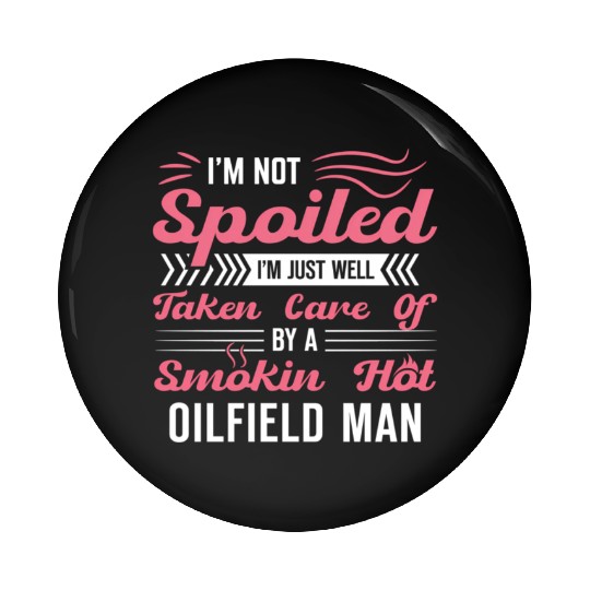 Oilfield Oil Rig Worker Pin Buttons