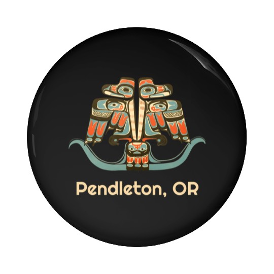 Pendleton Oregon Thunderbird Nw Native American Pin Buttons