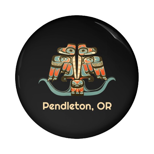 Pendleton Oregon Thunderbird Nw Native American Pin Buttons