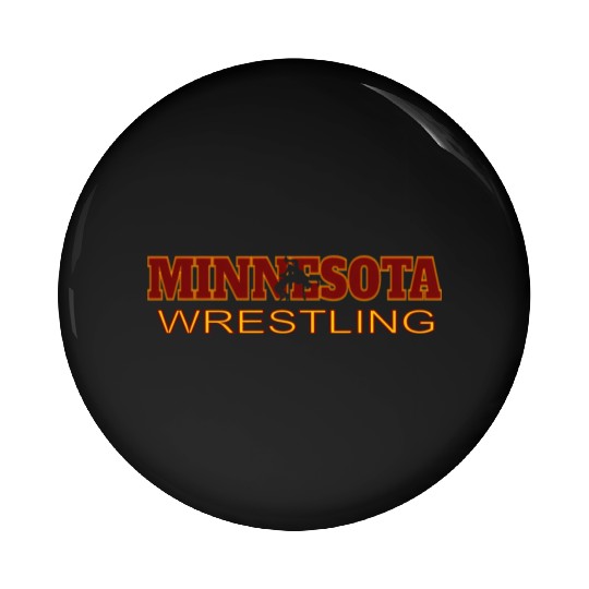 Minnesota Wrestling Freestyle Wrestler State Pin Buttons