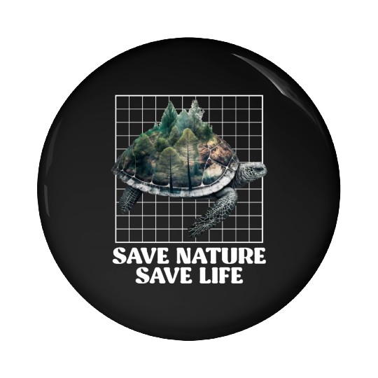 Save Nature protected species Environment Pin Buttons