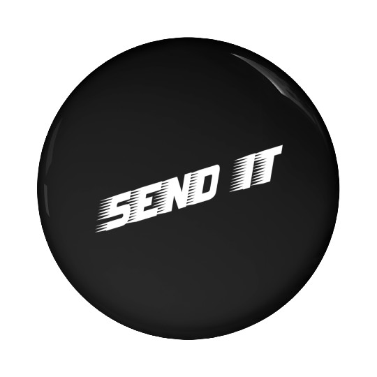 Dirt Bike Send It Motocross Pin Buttons