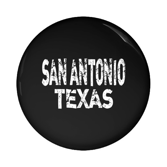 San Antonio Texas Distressed Pin Buttons