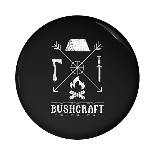 Nature Bushcraft Outdoor Wilderness Pin Buttons