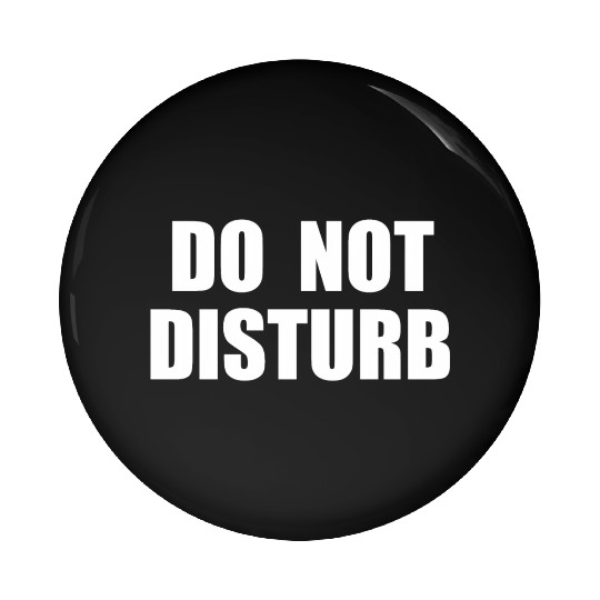 Do Not Disturb - Airplane Airport Train Subway Pin Buttons