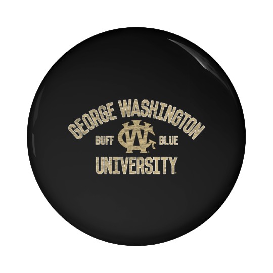 George Washington Colonials Arch Over Team Color Pin Buttons