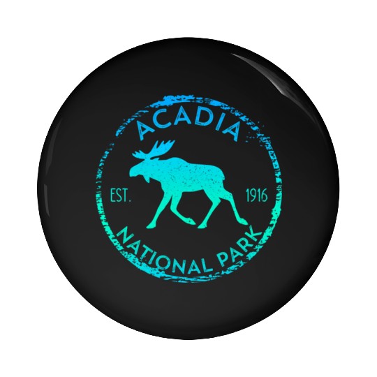 Acadia National Park Np Maine Moose Pin Buttons