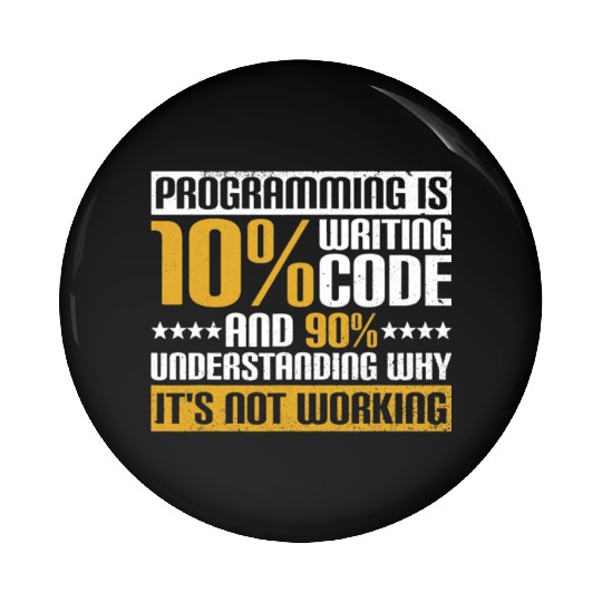 Software Developer Binary Computer Science Funny P Pin Buttons