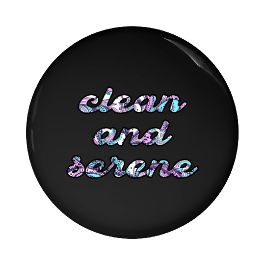 Clean and Serene paisley Pin Buttons
