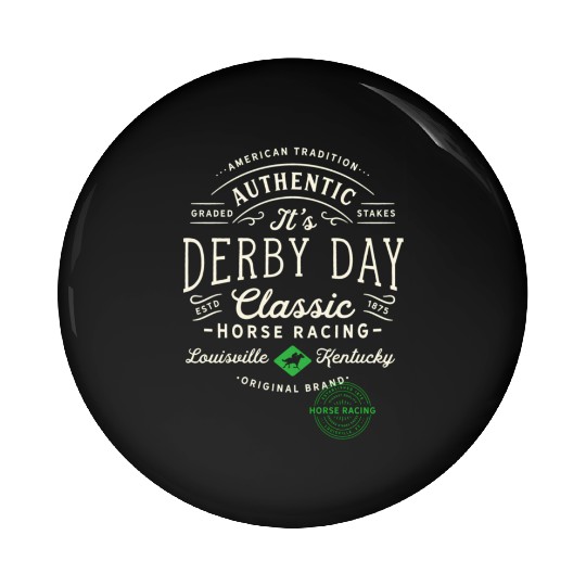 Derby Day Louisville Kentucky Horse Racing Pin Buttons