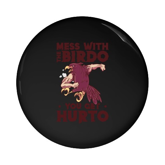 Bird Cartoon Birdwatching Bird Owner Pin Buttons