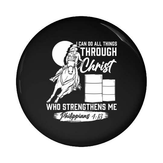 Barrel Racer For Barrel Racing Pin Buttons