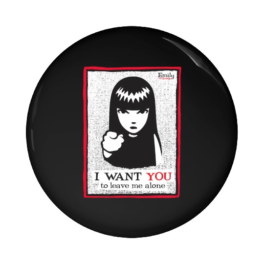 Emily The Strange I Want You To Leave Me Alone Pin Buttons