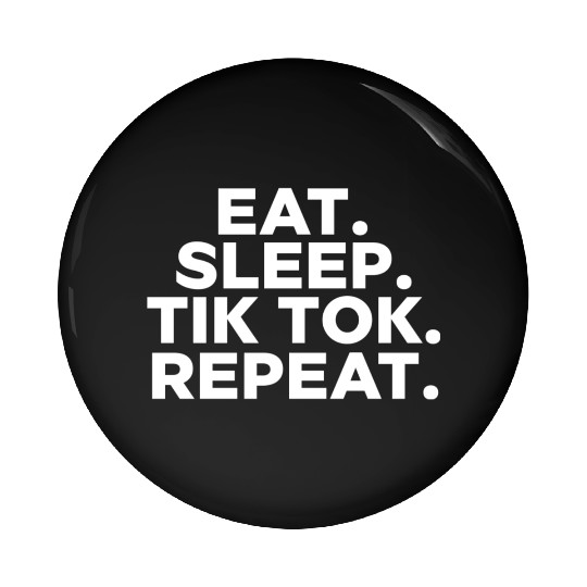 Eat Sleep tiktok Repeat retro vintage colors Pin Buttons