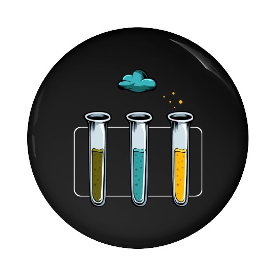 Science Lab Nerd Geek Chemistry Physics Gravity Pin Buttons