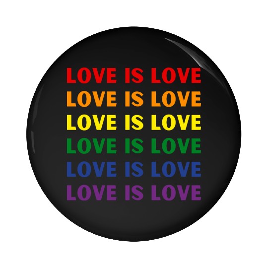 Love Is Love Rainbow Flag Pin Buttons
