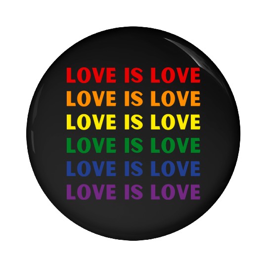 Love Is Love Rainbow Flag Pin Buttons