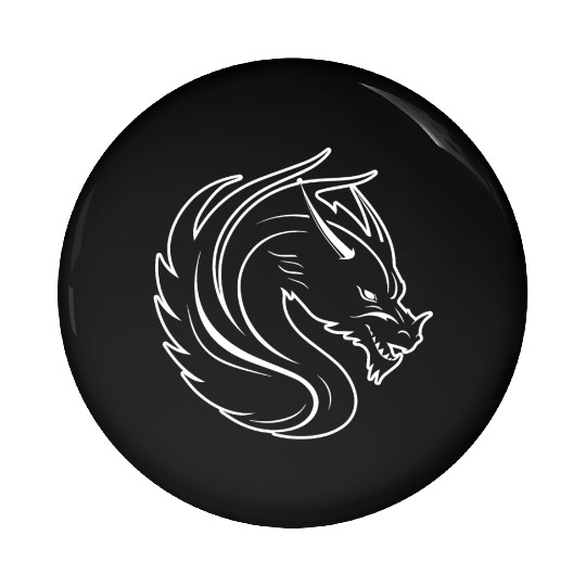 Dragon Mythical Fantasy Serpent Pin Buttons