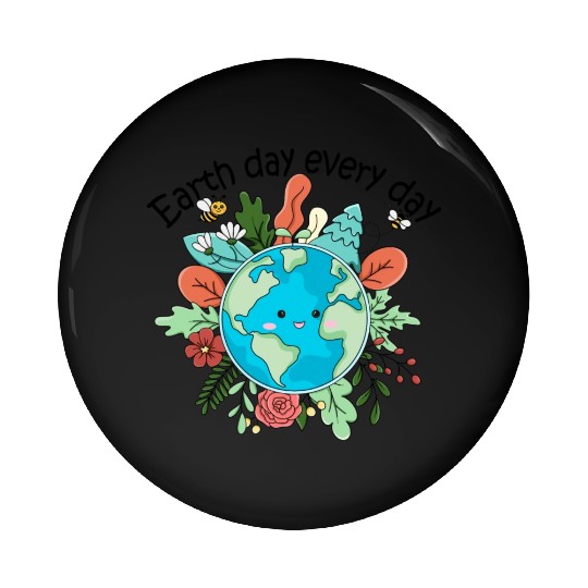 Earth Day Every Day Save The Planet Nature Lovers Pin Buttons