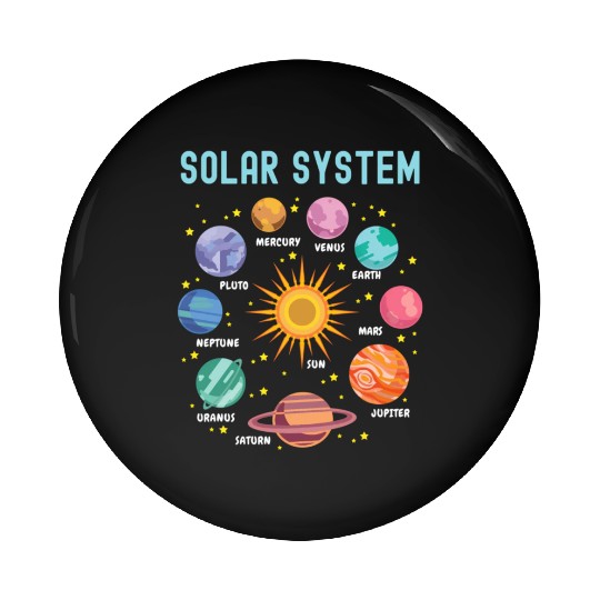 Solar System Planets Science Pin Buttons