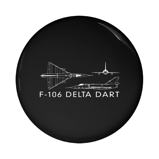 F-106 Delta Dart Interceptor Fighter Plane Pin Buttons