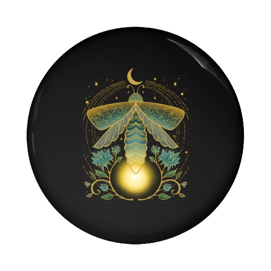Firefly Magical Lunar Mystical For Nature Pin Buttons