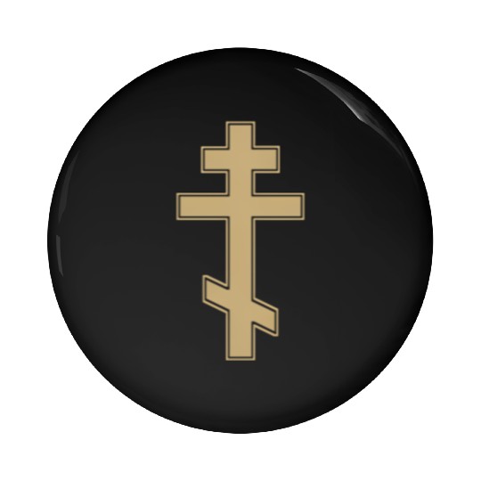 Russian Orthodox Cross Slavo Byzantine Cross Pin Buttons