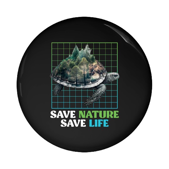 Save Nature protected species Environment Pin Buttons