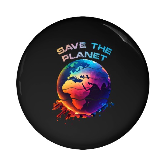 Save the Planet Nature Environment Earth Pin Buttons