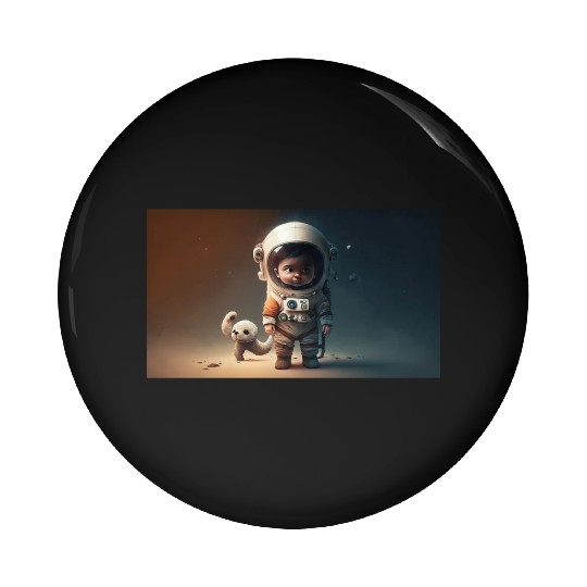 Cosmic Steps: The Baby Astronaut's Journey Pin Buttons