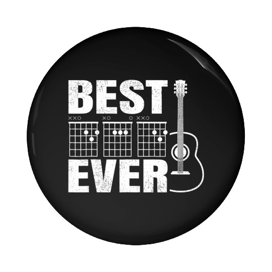 Funny Best Dad Ever Guitar Chord Guitarist Dad Pin Buttons