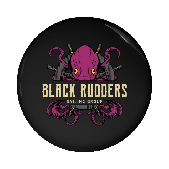 Octopus Monster And Sailing Club Pin Buttons