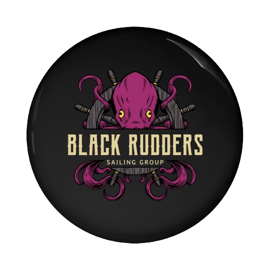 Octopus Monster And Sailing Club Pin Buttons