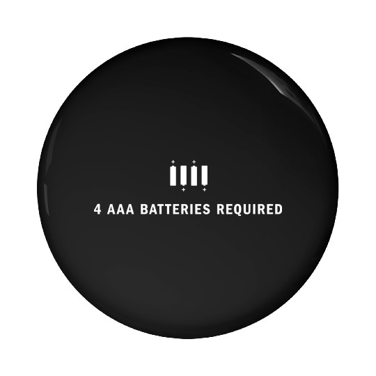 4 AAA Batteries Required Pin Buttons