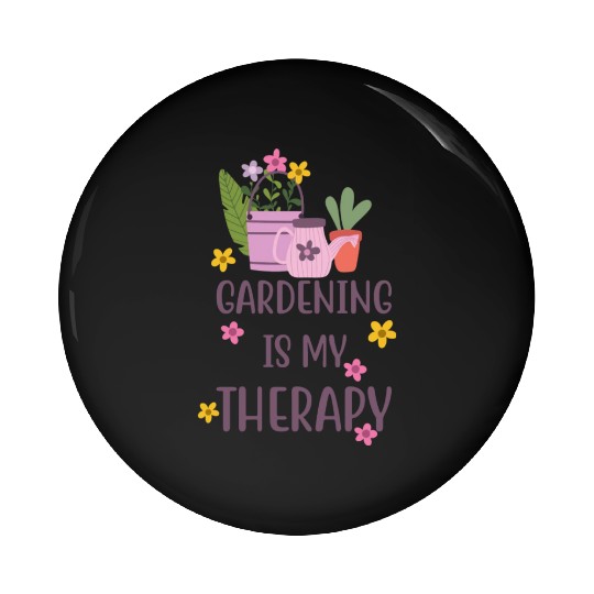 Garden Quotes With Cute Flowers And Potted Plants Pin Buttons