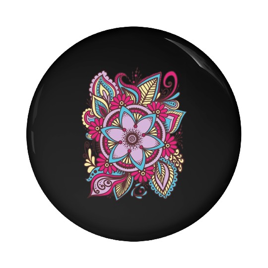 Splash blossom Pin Buttons