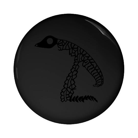 abstract tribal reptile skeleton vector Pin Buttons