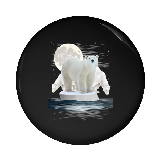 Polar Bears Wildlife Zoo Animal Zookeeper Nature Pin Buttons