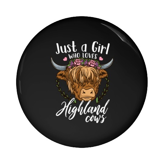 Highland Cow Scottish Farmer Highland Cow Lover Pin Buttons