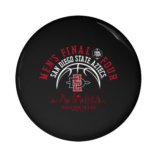 San Diego State Aztecs Final Four 2023 Baetball Ho Pin Buttons
